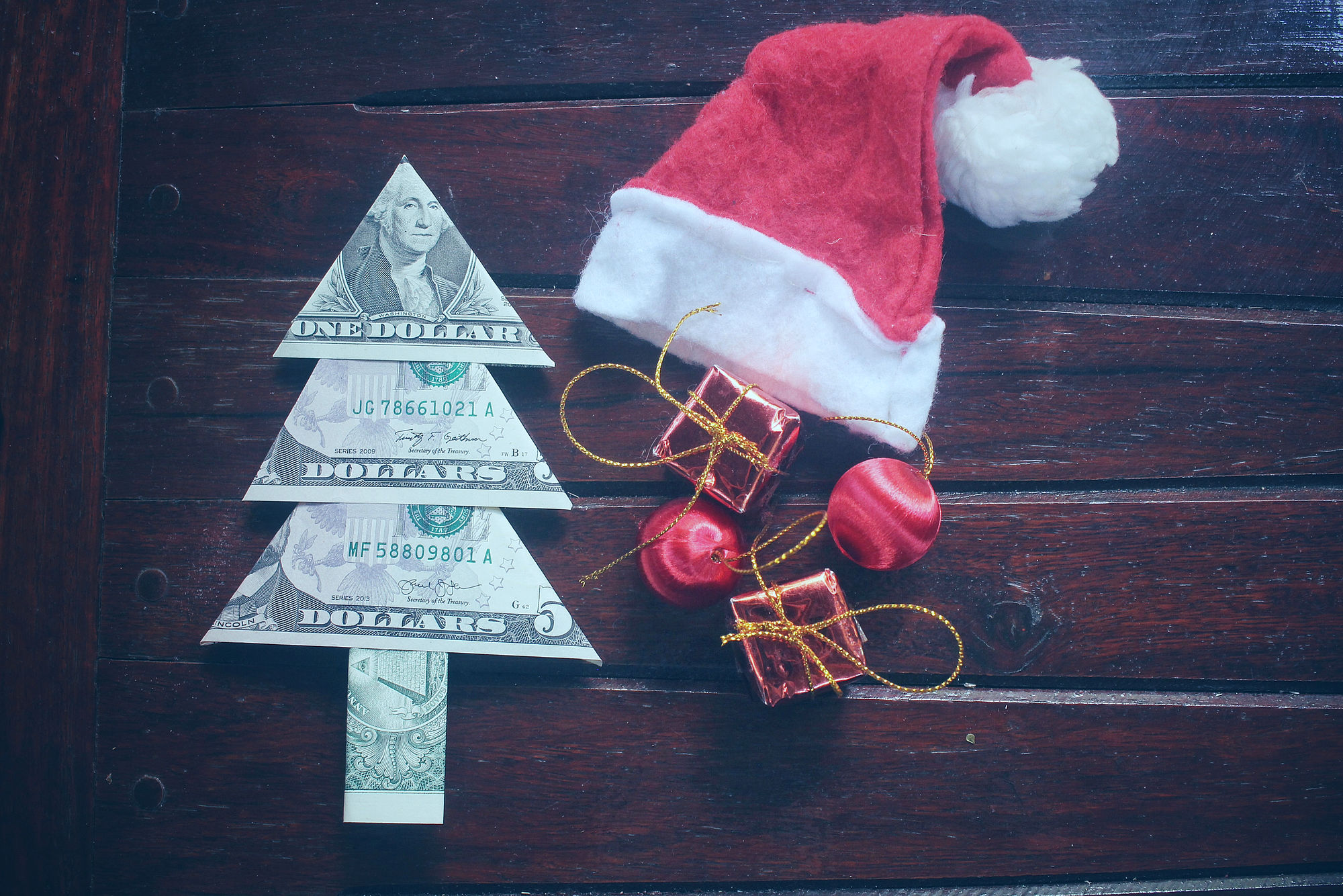 Currencies, Devises, Money, Argent, Christmas gift, cadeau de Noel